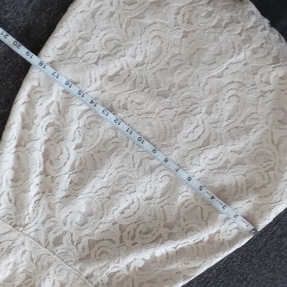 🆕️ 🍾J. Crew🍾 - Champagne "Leavers Lace" Strapless Cathleen Sheath Dress - Picture 11 of 12